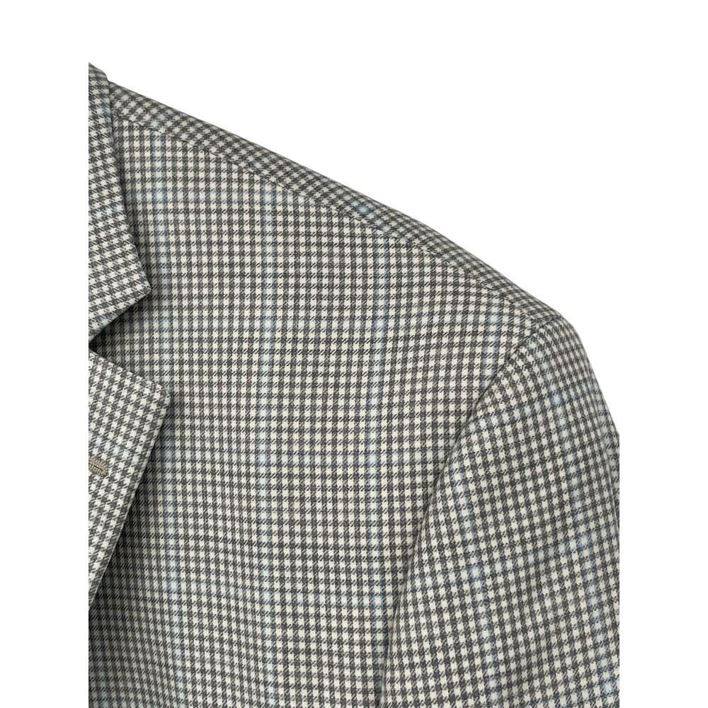 Peter Millar Sport Coat Blazer Houndstooth Windowpane Check Wool Size 42T - Picture 5 of 15